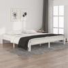 VidaXL Bed Frames White Solid Pine Wood 200x200 Cm 810386