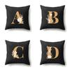 Polyester Pillow Case Car Decoration Home 26 English Letters Printed Waist Cushion Sofa Pillow Case