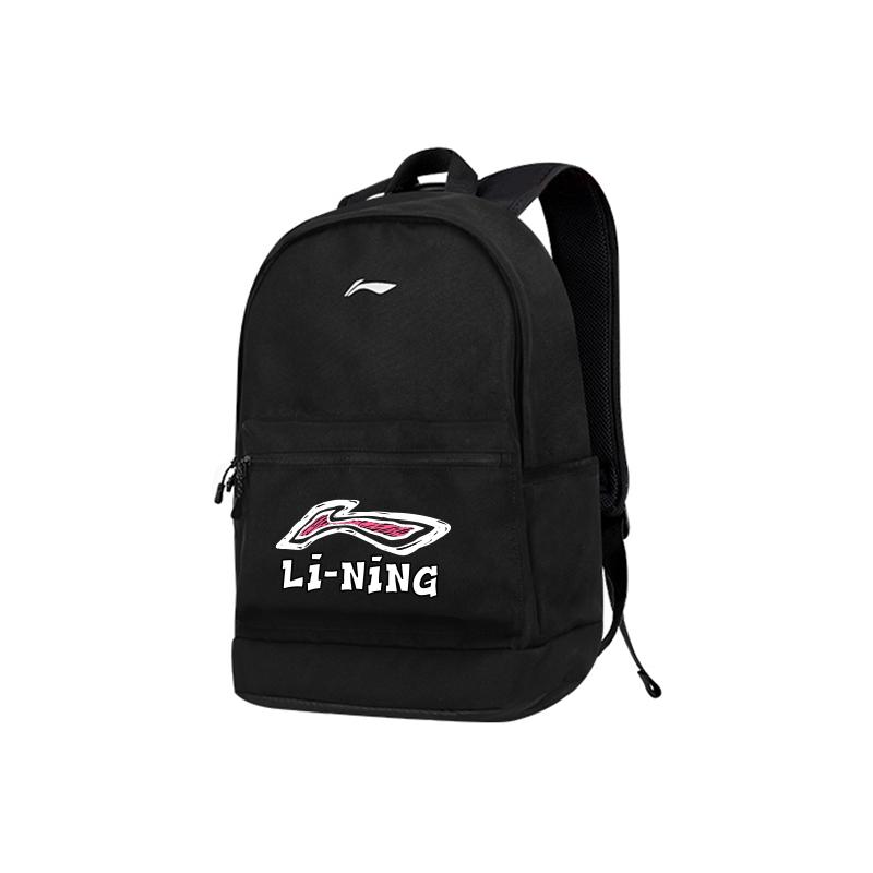 Новый рюкзак LiNing из полиэстера унисекс черный ABSV313-20