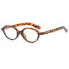Dark Red Small Frame Glass Frame Retro Oval Glasses Eyewear Decorative Computer Anti-Blue Round Eyeglasses For Female