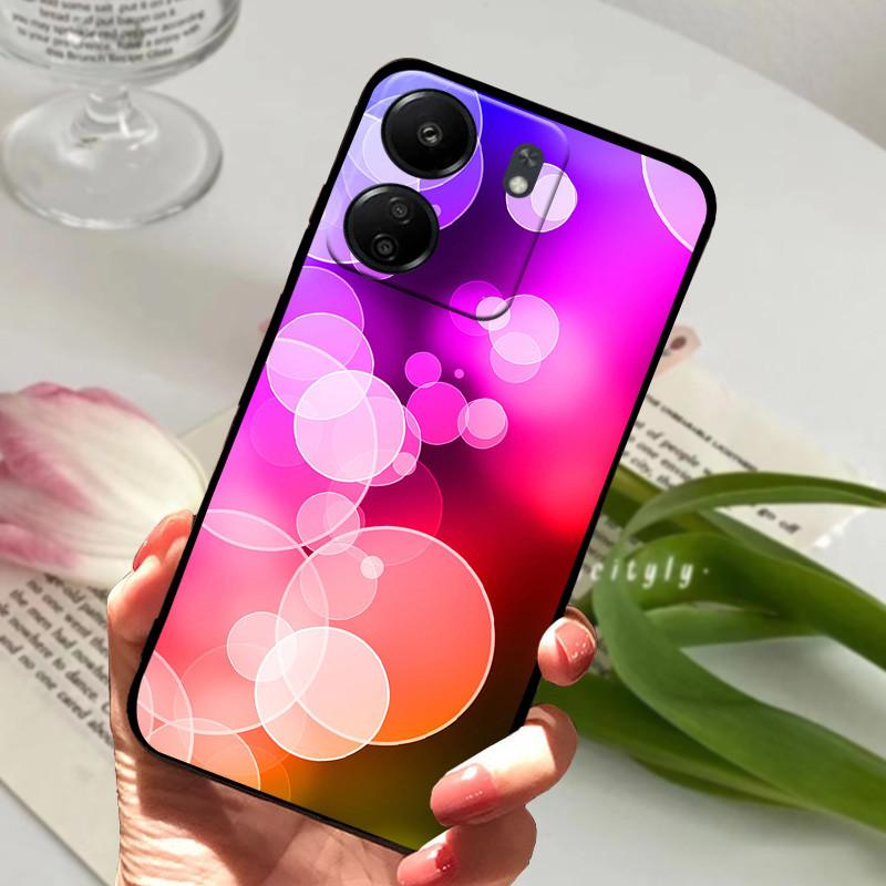 Милый мультяшный мягкий чехол для Redmi 13C 13 4G 5G Силиконовый ТПУ чехол для телефона для Xiaomi Redmi 13R Защитные чехлы Fundas Capa