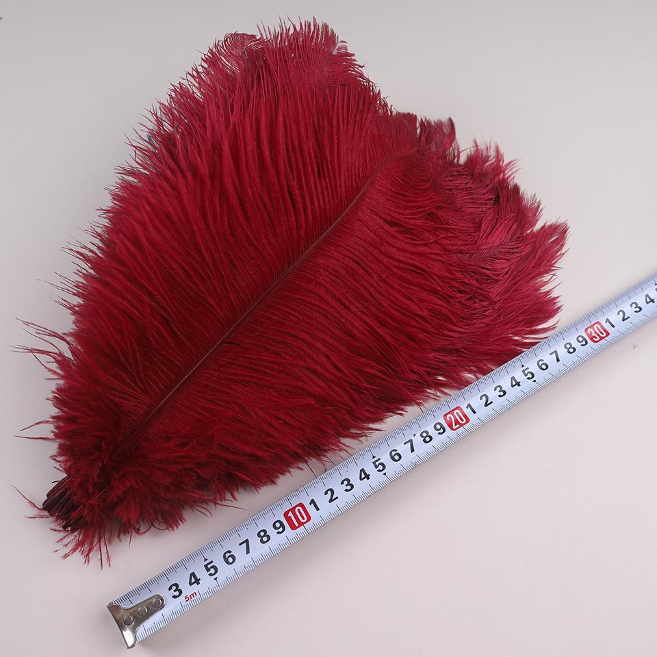 10 шт. 30-35 см Страусиные перья для рукоделия Свадебное украшение 12-14" Аксессуары для рукоделия Настольные центральные элементы Карнавальные перья