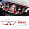 Car Central Air Outlet Frame For Opel Corsa E X15 2015 2016 2017 2018 2019 LHD RHD Real Soft Carbon Fiber Sticker Interior Trim