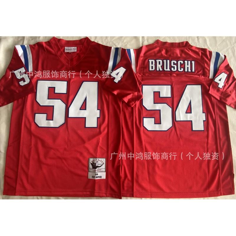 Vintage New England Patriots Football Jersey Short Sleeve Embroidered Sports Shirt