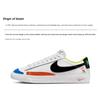 Nike Детские кроссовки Blazer Low 77 GS White Multi Black Signal-Blue DV1747-101