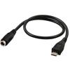 Practical 3.5x1.35mm/5.5x2.1mmDC Female to Micro USB Charger Cable Wide Compatibility Copper Core Wire 25cm/9.84in