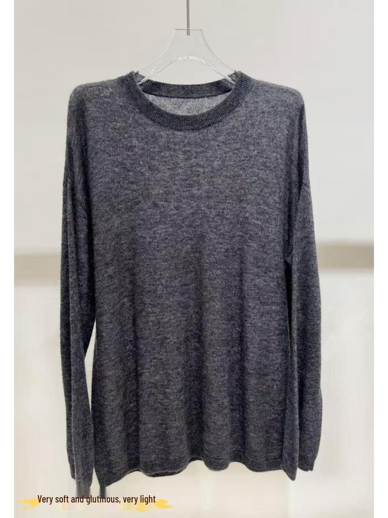 ROW Minimalist Cashmere Soft Knitted Sweater - 2025 Autumn/Winter Women's Versatile Base Layer