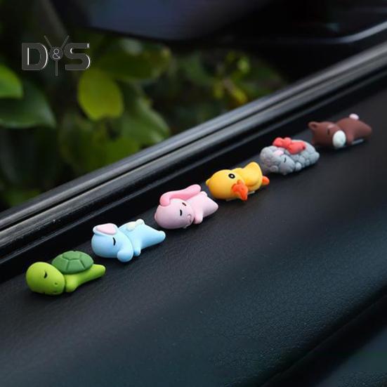 30 шт., украшения для автомобиля из смолы, милые мультяшные клейкие украшения для приборной панели, аксессуары для салона автомобиля