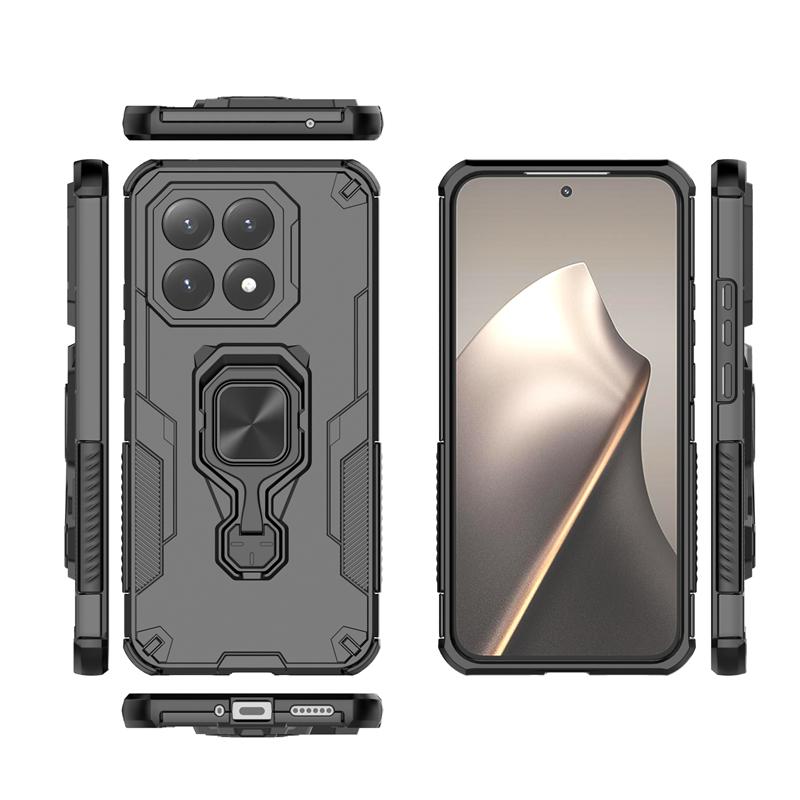 Чехол-держатель для телефона для Xiaomi 15T Чехол Тяжелая броня Задняя крышка для телефона для Xiaomi 15T Pro Противоударный чехол для телефона для Xiaomi 15T Чехол