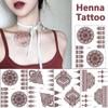 Water Transfer Decals Body Art Sticker Indian Lace Tattoo Henna Tattoo Stickers Temporary Tattoo