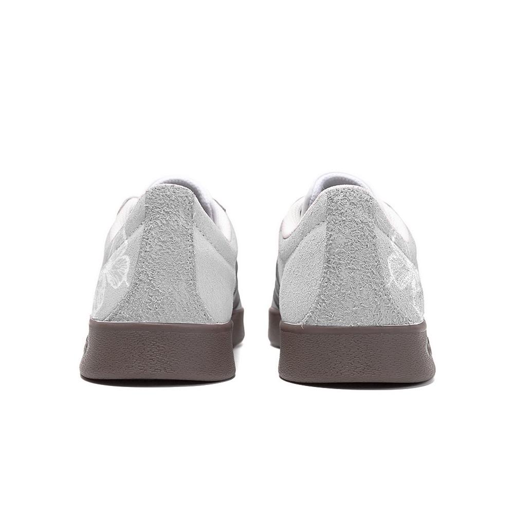 Adidas Neo Vl Court Qingjue Butterfly, Amber Leather Low top Skateboard Shoes Unisex Gray HQ1802(Team189-)