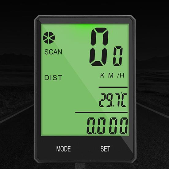 Велосипедный компьютер-спидометр Секундомер с ЖК-экраном Водонепроницаемый дизайн Легкий портативный велосипедный компьютер Велосипедный спидометр