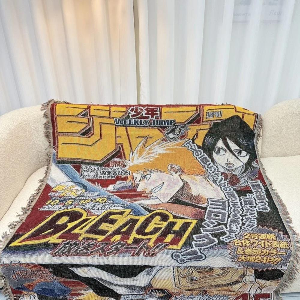Аниме Dragon Ball One Piece Хлопковая Нить Текстильное Одеяло Повседневное Одеяло Одеяло для Изголовья Кровати Декорация Чехол для Дивана Декоративный Ковер