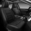 CAR PASS Leather Seat Covers Full Set Universal Water Resistant 3D Foam Back Support, Luxury Comfort Automotive 5 Seat Covers All Season Fit for
