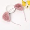 Plush Cat Ears Headband for Women Cartoon Plush Hair Band Anime Cosplay Cute Face Wash Hairband Headware Girls Hair Accessories
