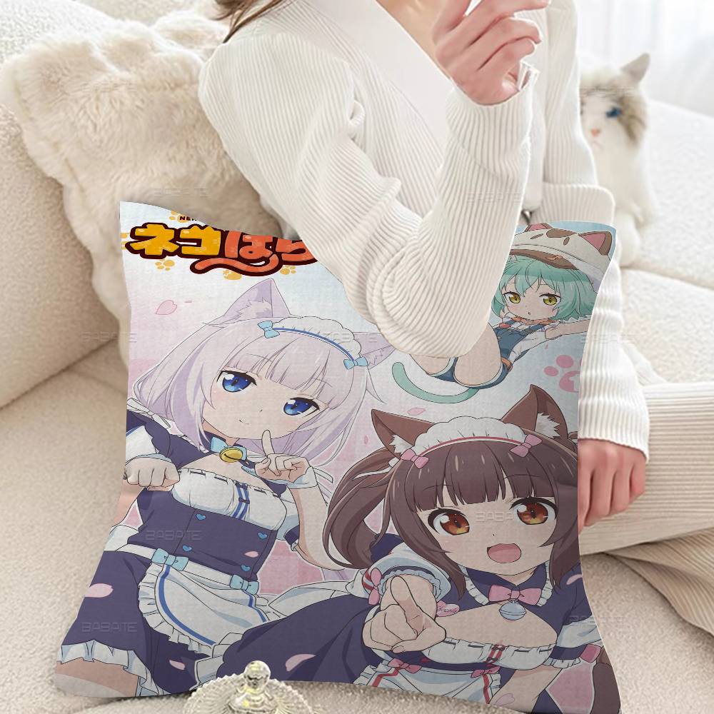 Anime Nekopara Cushion Cover Decorative Pillow Sofa Home Decor Case Pillow Cases