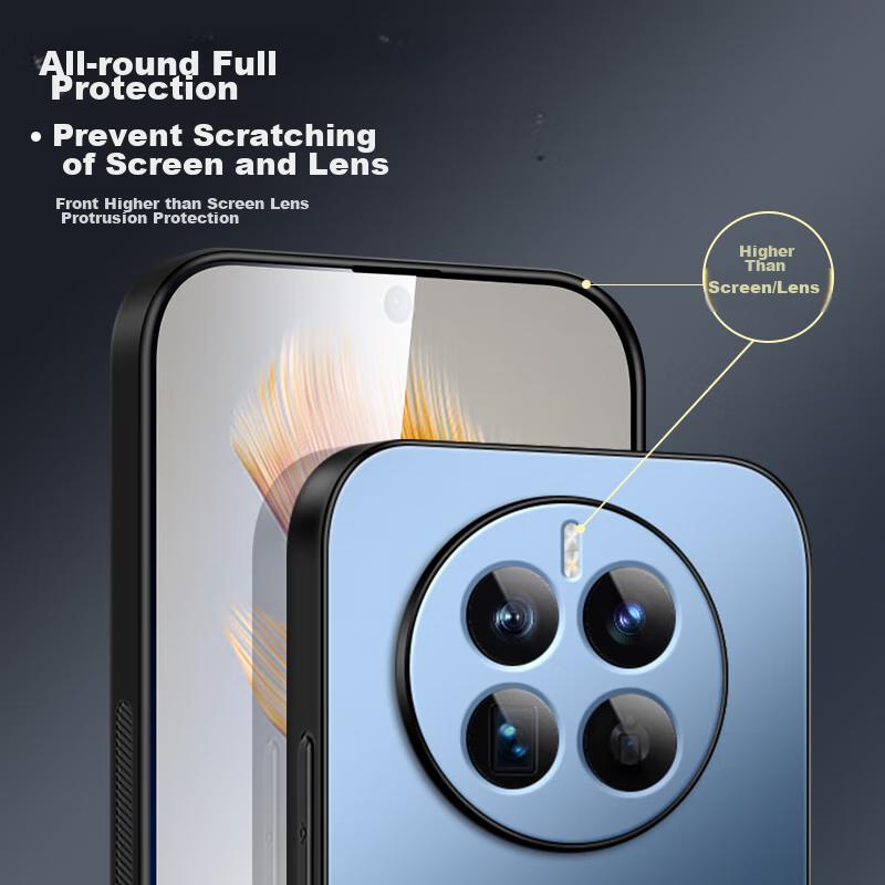 Huawei Mate50 Phone Case, Huawei Mate50e Protective Cover, AG Frosted Full Coverage, Real Machine Feel, Simple Style, Shockproof,n, Lavender Gray