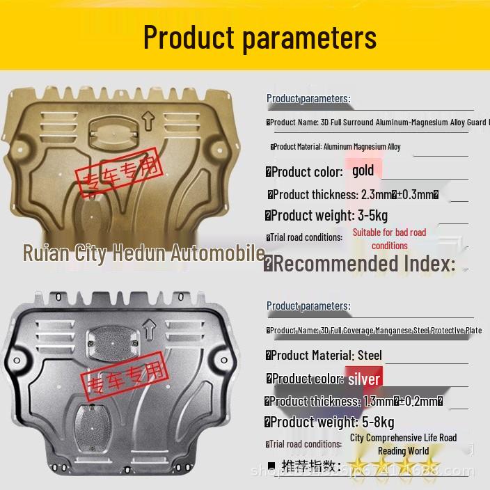 Non-Destructive Chassis Protection Plate for Ford Explorer, Everest, Raptor F150, Territory, and Edge