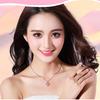 Necklace Women's Niche Design 925 Sterling Silver Heart-Shaped Pendant Pendant