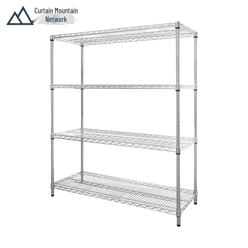 Heavy-Duty 4-Tier Mobile Storage Shelf