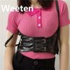 Punk Style Women Belt PU Elastic Corset Belt Fashion Wide Waist Belt Ladies Clothing Female