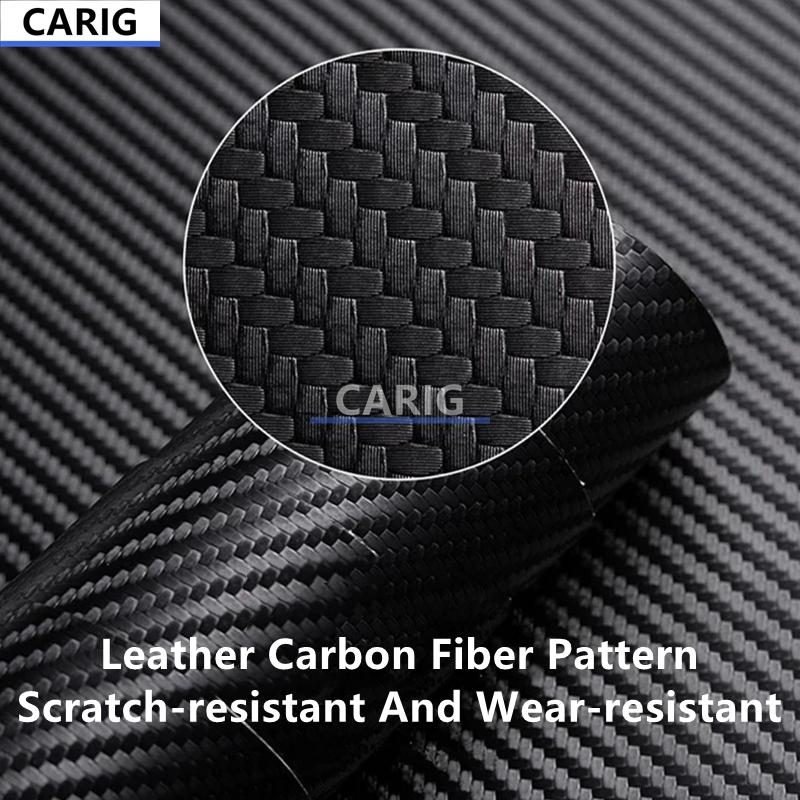 For TOYOTA CAMRY 12-23 Leather Carbon Fiber Pattern Door Anti-kick Sticker Modified Car Interior Protection Accessories Refit