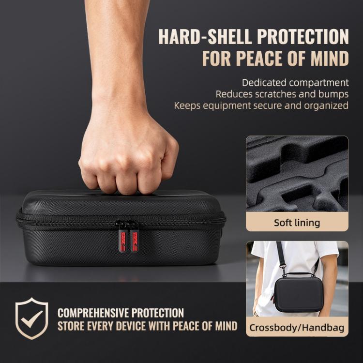 For DJI Osmo Pocket 4P STARTRC Portable Carrying Case Molded All-round Set Storage Bag (Black)