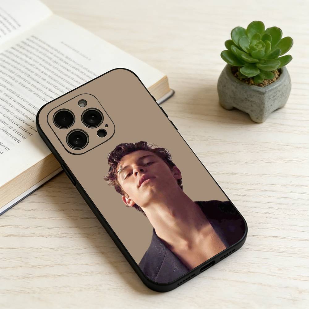 Чехол для телефона S-Shawn M-Mendes для iPhone 17, 16, 15, 14, 13, 12, 11 Plus, Pro Max, Другие Мягкий Черный Чехол