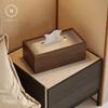 HOMLLY Wooden Mesh Tissue Box