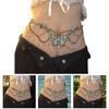 Heavy Duty Waist Belt Stylish for Stage Dance Music Festival Jeans Dress Belt Body Jewelry Chain Butterfly Belly Dance