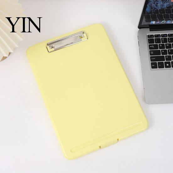 Professional Briefcase Organizer Plastic Storage Clipboard, Letter Size Slimcase Folder with Pen Holder, 200 Durable Paper Holder Sheet Capacity,