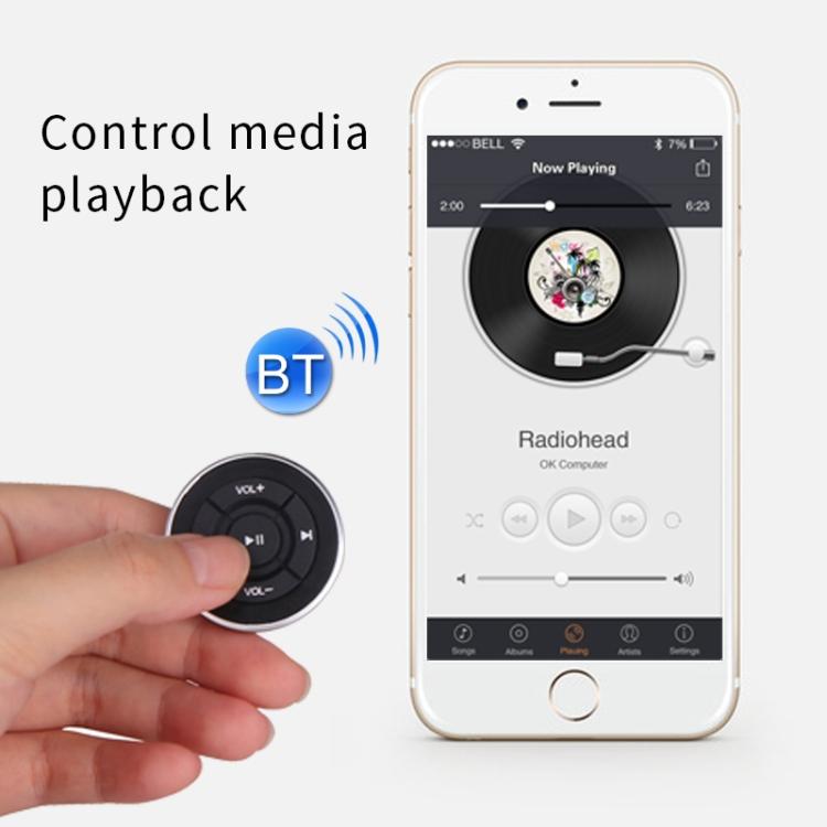 BT005 Автомобильный Беспроводной Bluetooth-контроллер для Мобильного Телефона, Мультимедийный Многофункциональный Пульт Дистанционного Управления на Руль