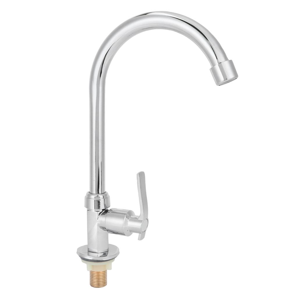 G1/2 Домашняя кухня Одинарный кран для холодной воды для раковины из нержавеющей стали вращающийся кран для мойки