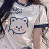 Cartoon Teddy Bear Short-Sleeved T-Shirt