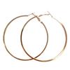 [R8043] - Gold 'Choreography' Hoop Earrings Ø 70 Mm 2 Mm (square Mesh)