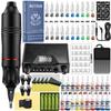 Tattoo Kit Tattoo Machine Professional Machine Set Rotary Pen Power Supply Needle Ink DC Interface Gun Makeup Complete, 2.no Ink Kit B, 1 Set