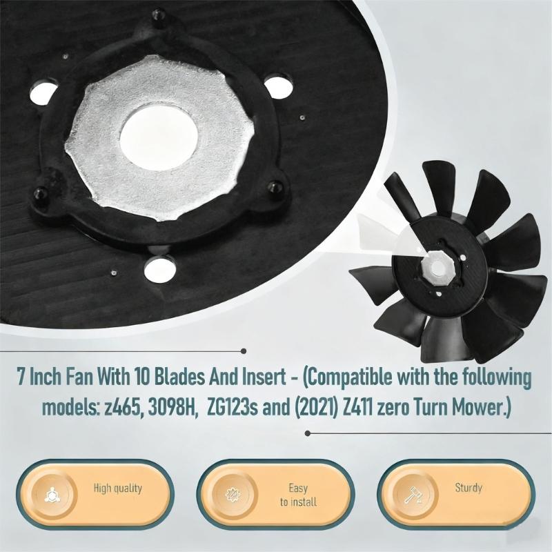Lawn Mower Transmission Fan for Multiple Models 53822 584282001 Replacement Part for Tractor Cooling System
