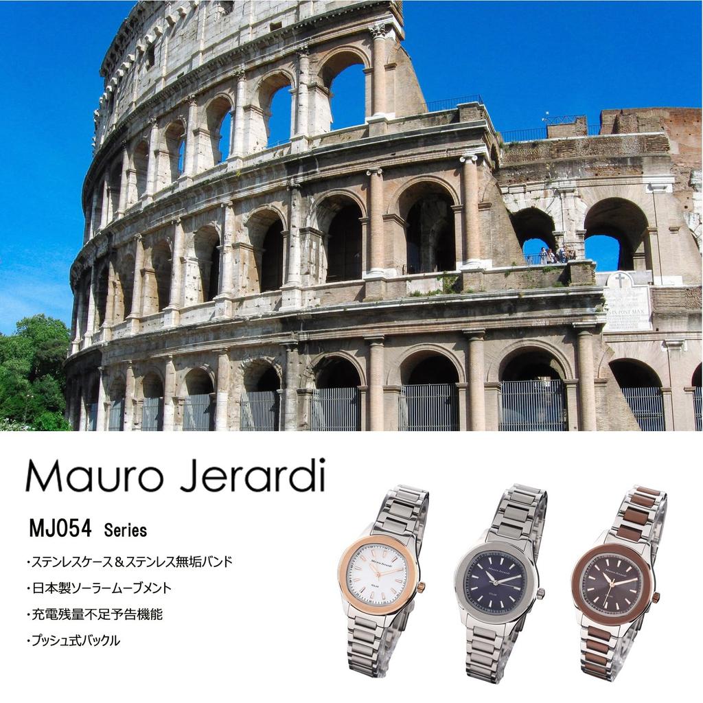 Mauro Geraldi Solar Полностью из нержавеющей стали 3 АТМ Водонепроницаемые женские часы, Сталь, Устойчивые, MJ054-3