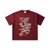 260 GSM Double Yarn 32 Count 100% Cotton Bleach V11 Zankpakuto Print Unisex Heavy Cotton T Shirt