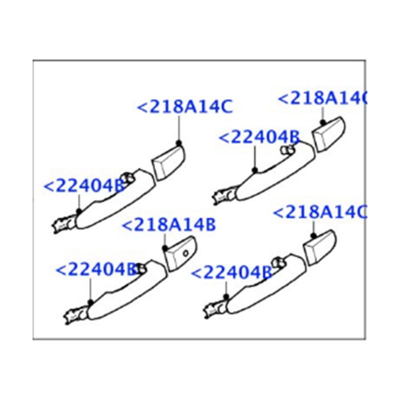 Наружная ручка двери автомобиля LR040308 LR025403 Для Land Rover Range Rover Evoque 2012- Детали Передняя Задняя ПР/ЛР Наружный Тяга