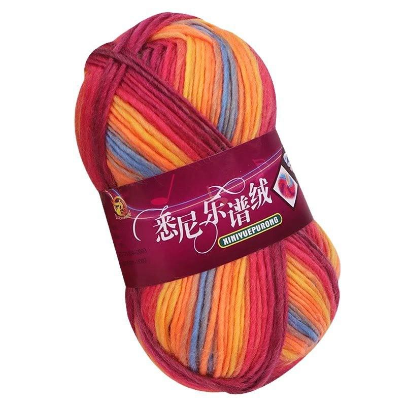 Пряжа Sydney Rainbow Dyed, ручной вязки, для DIY шапок, шарфов, шалей и детских проектов