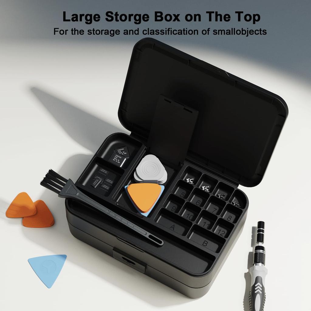 Набор мини-отверток с цветовой маркировкой, набор микромагнитных инструментов для ремонта 132 в 1 с ящиком для хранения