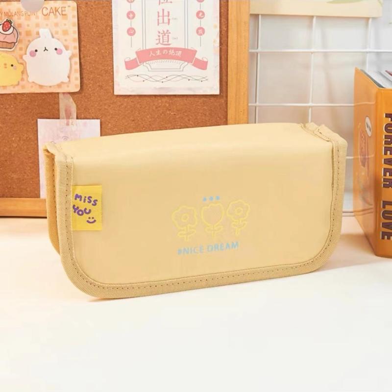 My Little Flap Bag Pen Penal Candy Color Большая вместительная сумка для хранения Карман для школьных канцелярских принадлежностей