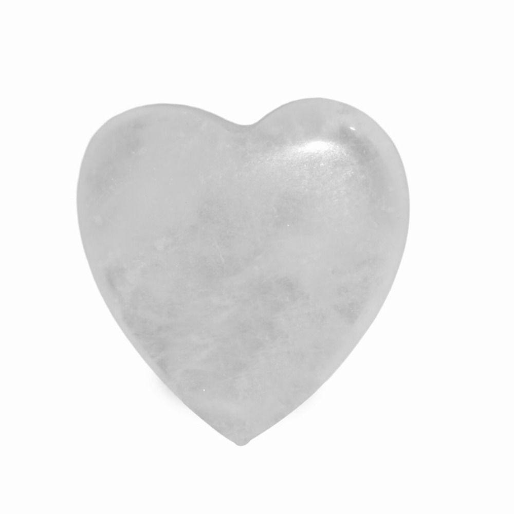 Non-porous Natural Crystal Stones Natural Quartz Crystal Ornaments Heart-shaped Stone  Gift