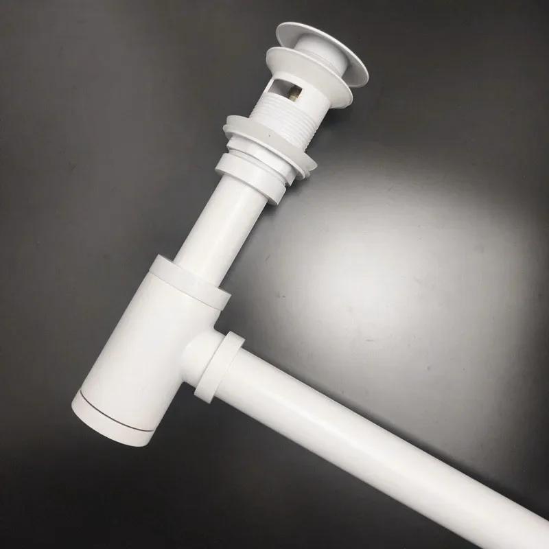 Gold/Gunmental/Black/Chrome Brass Bathroom Basin Sink Tap Bottle P-Traps Wall Connection Plumbing Drain Waste Pop-UP Drain