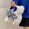 Daddy Shoes Girl Early Spring New Fashion Breathable Mesh Casual Sports Shoes Muffin Platform White Shoes