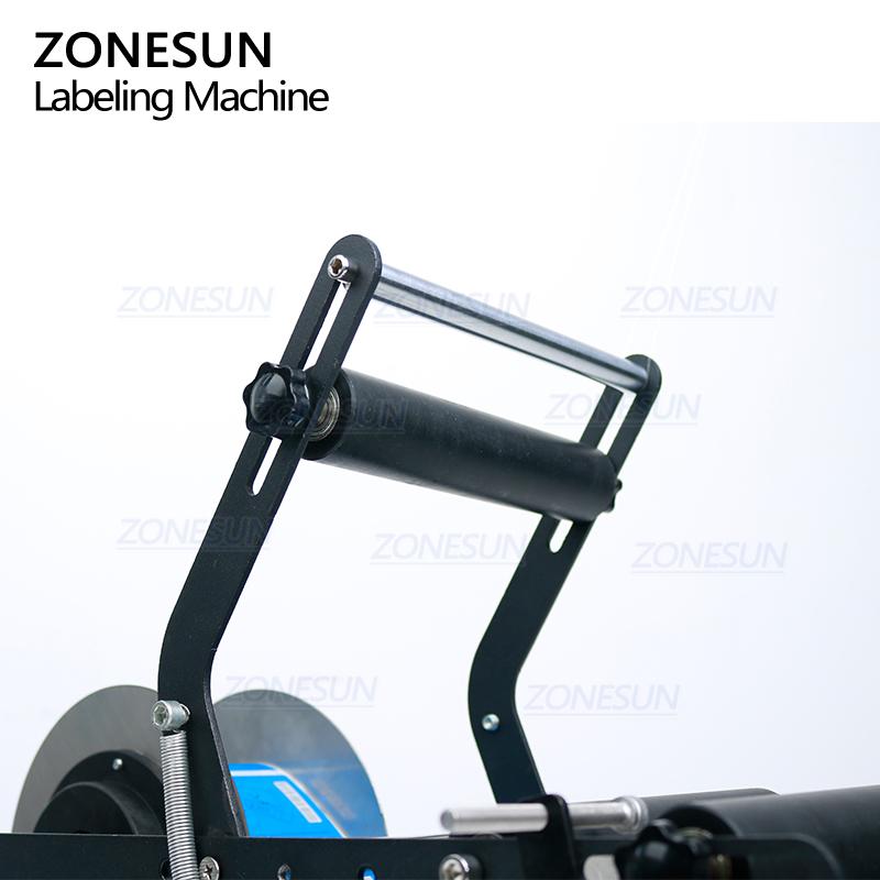 ZONESUN ZS-TB50SM Desktop Semi Automatic Sticker Small Round Bottle Labeling Machine