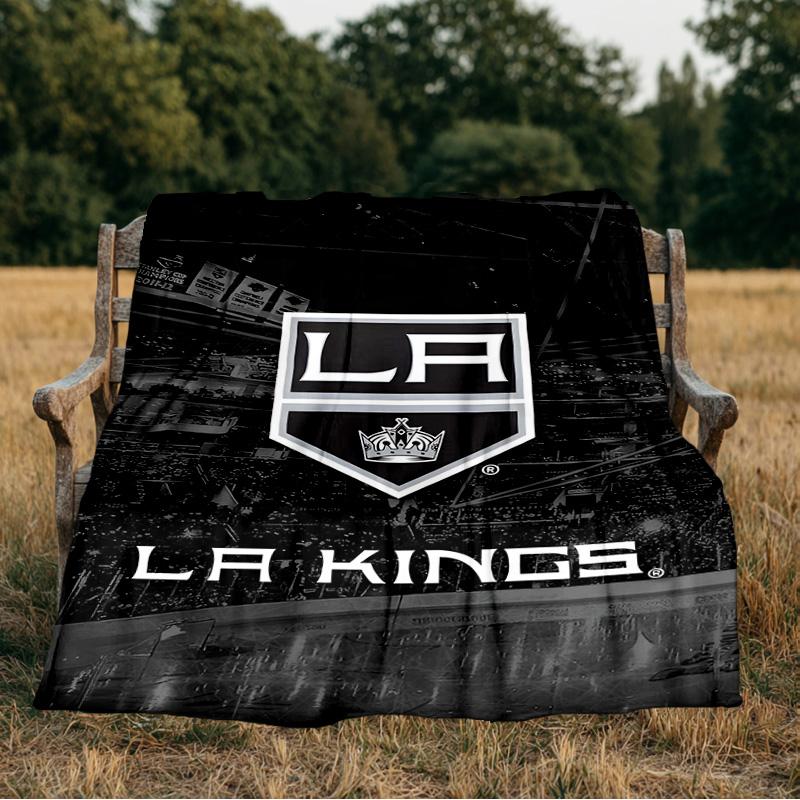 Angeles king Crest Blanket Flannel Throw for Sofa, Indoor, Camping, Living Room, Office, Chair, And Bed Soft Birthday Gift