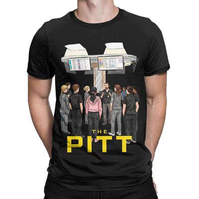 The Pitt Tv Show Poster Graphic 100% Cotton T-Shirt The Pitt Tops Tees For Men