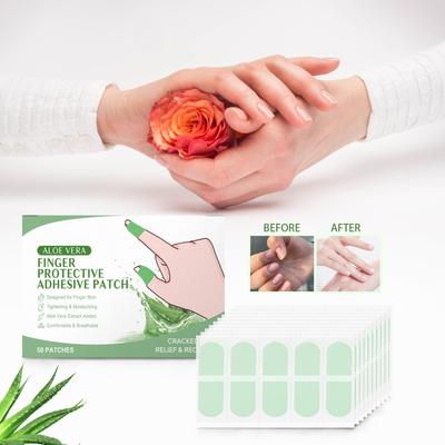 50 пластырей для рук с алоэ, увлажняющие пластыри для рук для сухих и потрескавшихся рук, косметические пластыри для рук (1шт)